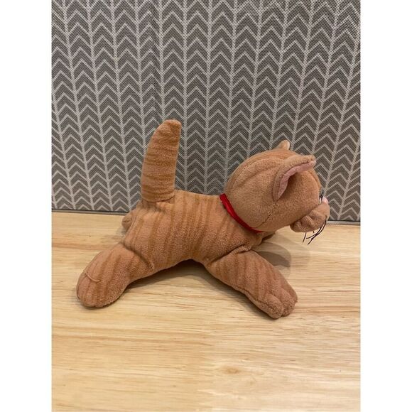 Vintage Tonka Pound Purries Striped Tabby Kitten Cat 7" Plush - Picture 4 of 5